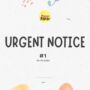 Urgent notice regarding Webzine